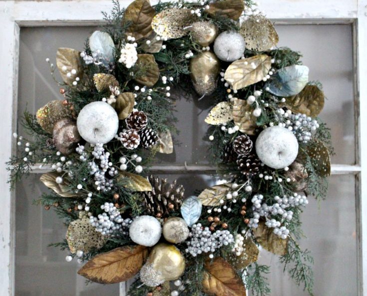 Sugared Fruit Christmas Wreath & Top 3 Tips For Wreath Making