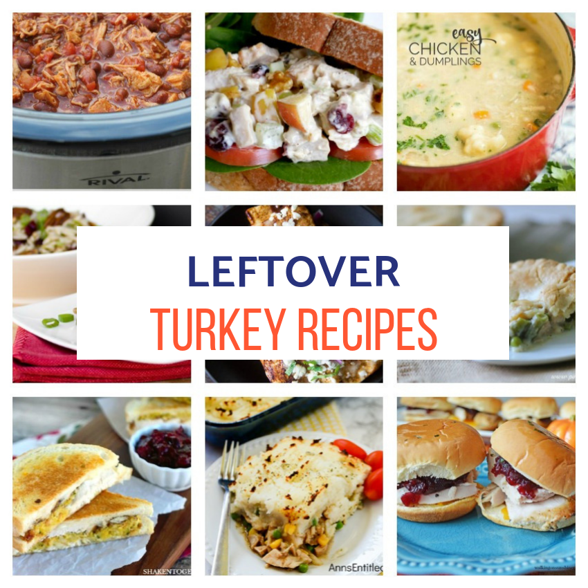 10 Simple And Delicious Leftover Turkey Recipes Featured at Merry Monday Our Crafty Mom
