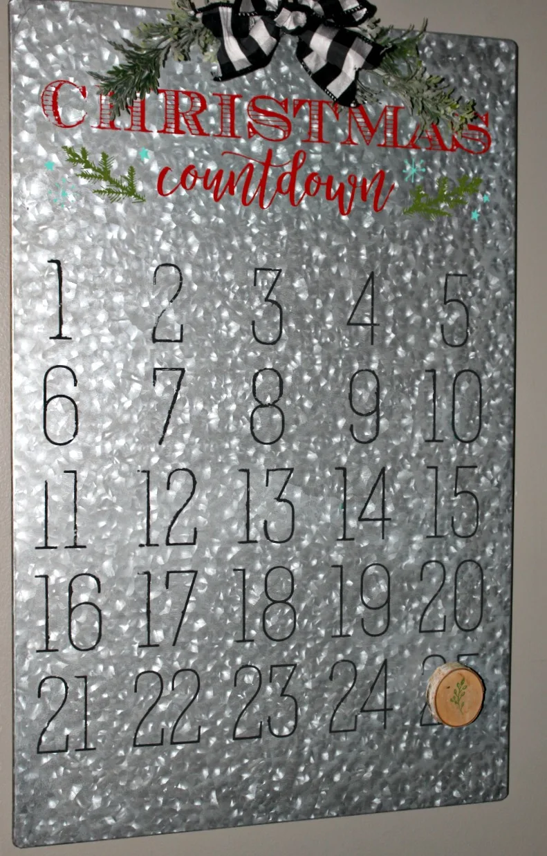 Make A Fun Magnetic Christmas Countdown Advent Calendar