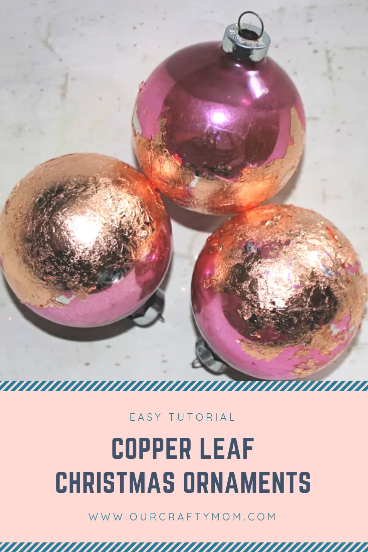 Copper Leaf Christmas Ornaments