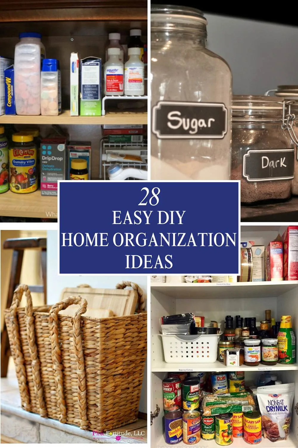 Home Organization Tips collage