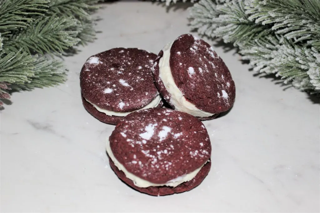 Mini Red Velvet Whoopie PIe Recipe Our Crafty Mom