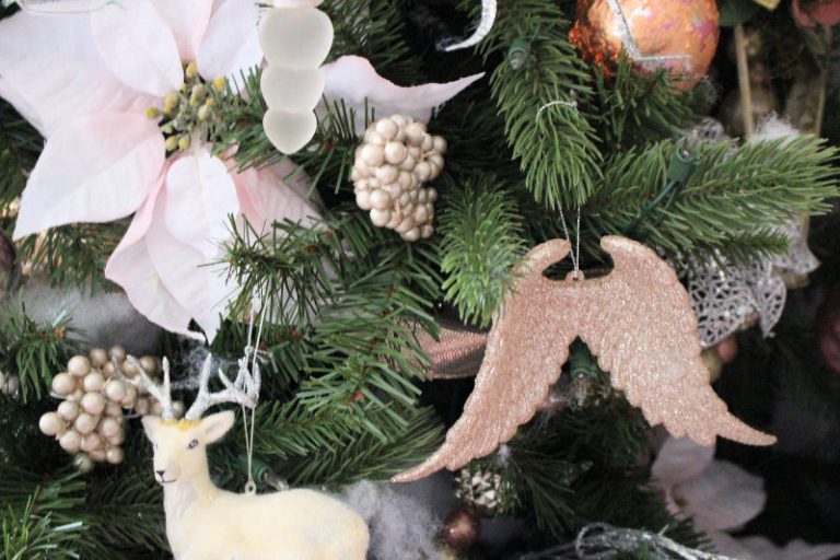 Elegant Christmas Tree With Blush And Metallics Our Crafty Mom