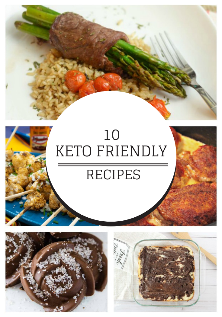 10 Keto Friendly Recipes Round Up Collage