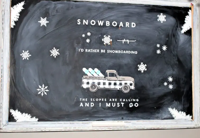 Winter Chalkboard