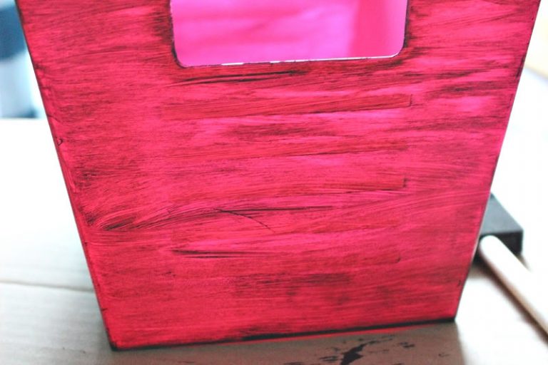 How To Paint Dollar Store Plastic Bins To Look Like Metal