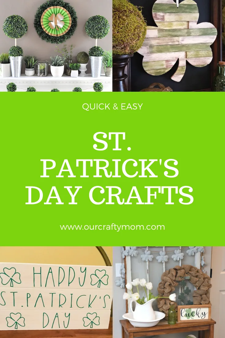 Easy St. Patrick's Day Crafts #ourcraftymom #stpatricksday