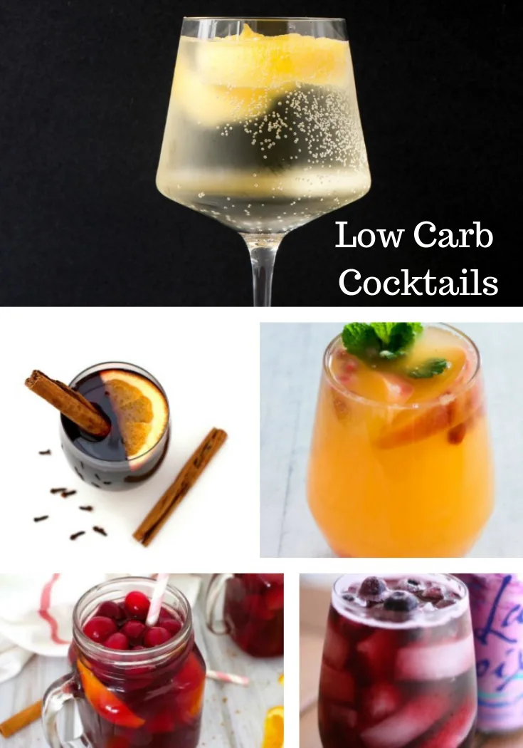 Low Carb Cocktails With Wine or Champagne #ourcraftymom #lowcarbcocktails #lowcarbdrinks