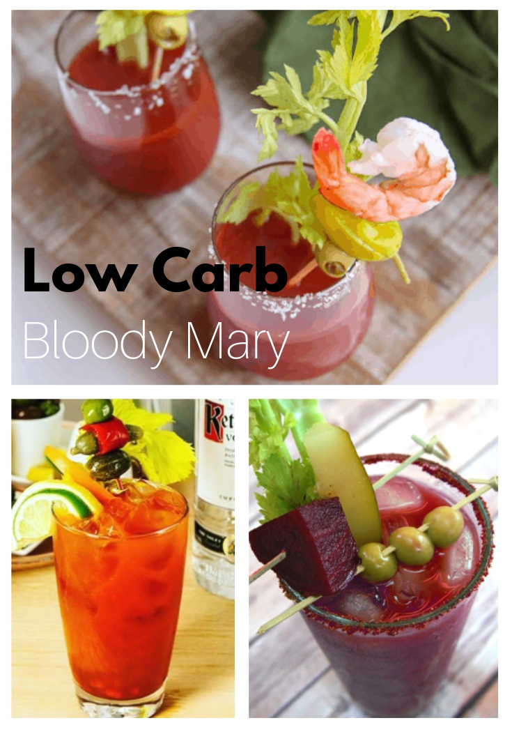 Low Carb Bloody Mary Cocktail Recipes #ourcraftymom #lowcarb #lowcarbcocktails