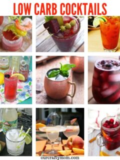 Enjoy these 20 Amazing Low Carb Cocktails without any guilt. Classics including margaritas, martinis and more-with all the flavor of your favorites!