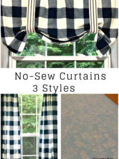 No-Sew Curtains 3 Different Options Our Crafty Mom