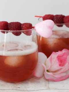 Valentine's Day Raspberry Moscato Cocktail Our Crafty Mom