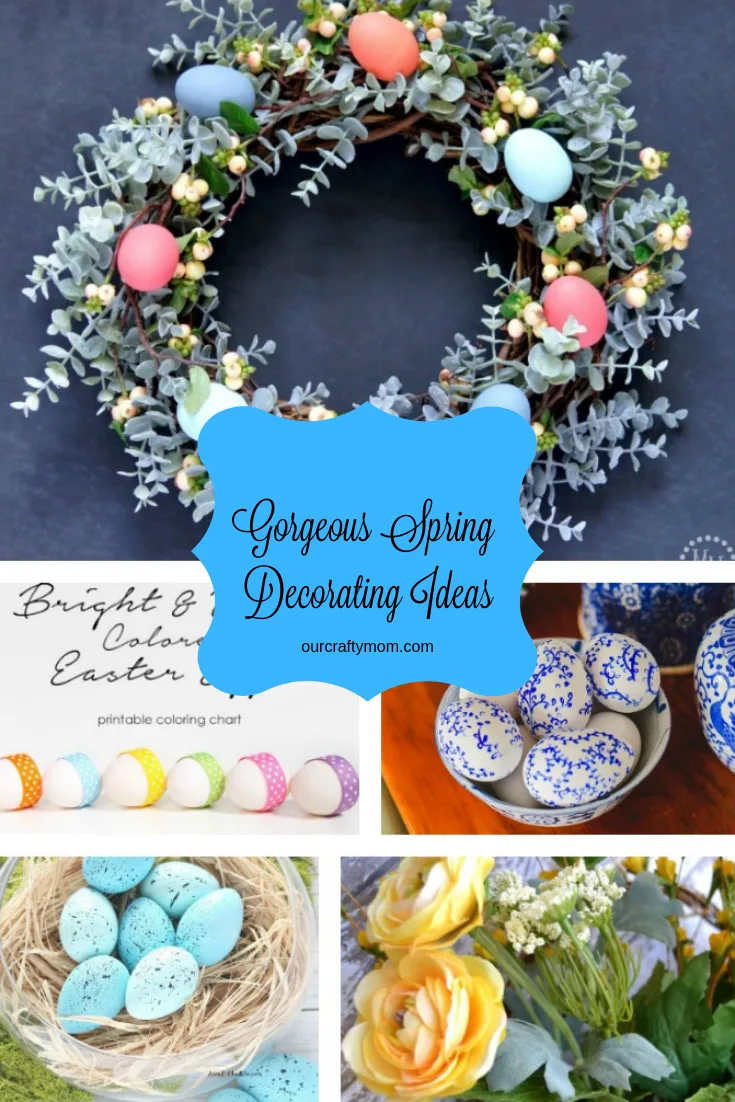 12 Gorgeous Spring Home Decorating Ideas To Inspire You #ourcraftymom #springdecor #springdecorating