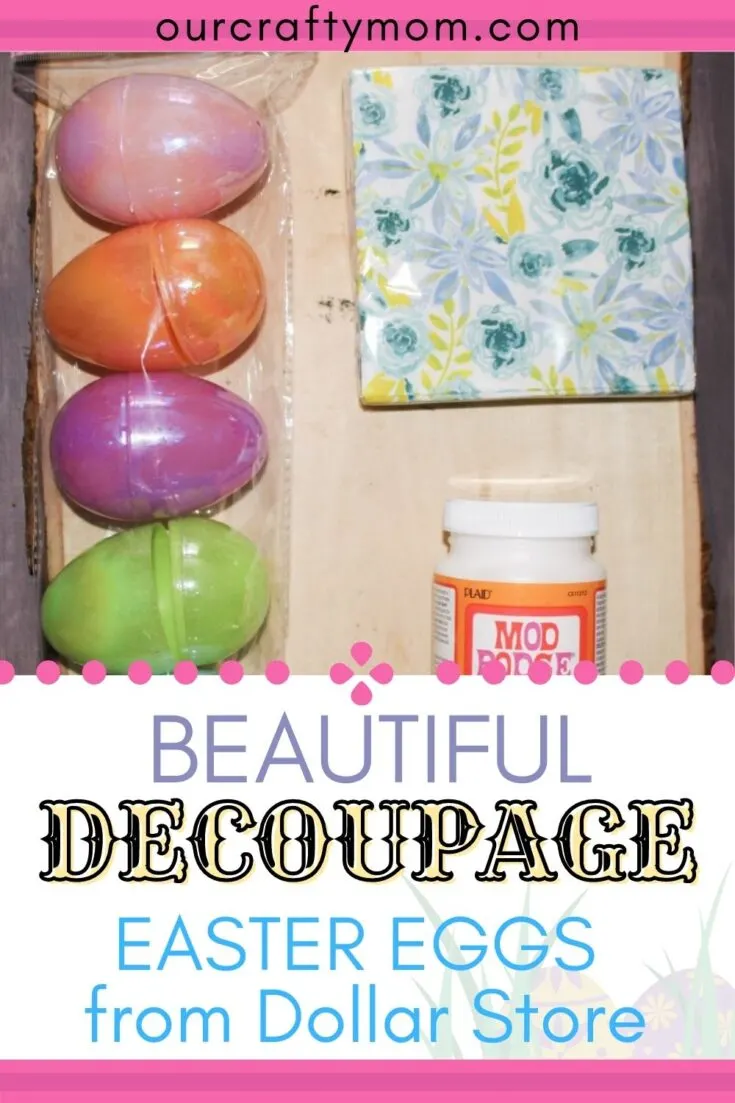 decoupage easter egg supplies