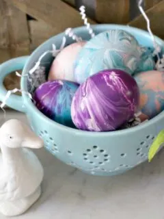 Paint Poured Easter Eggs Our Crafty Mom