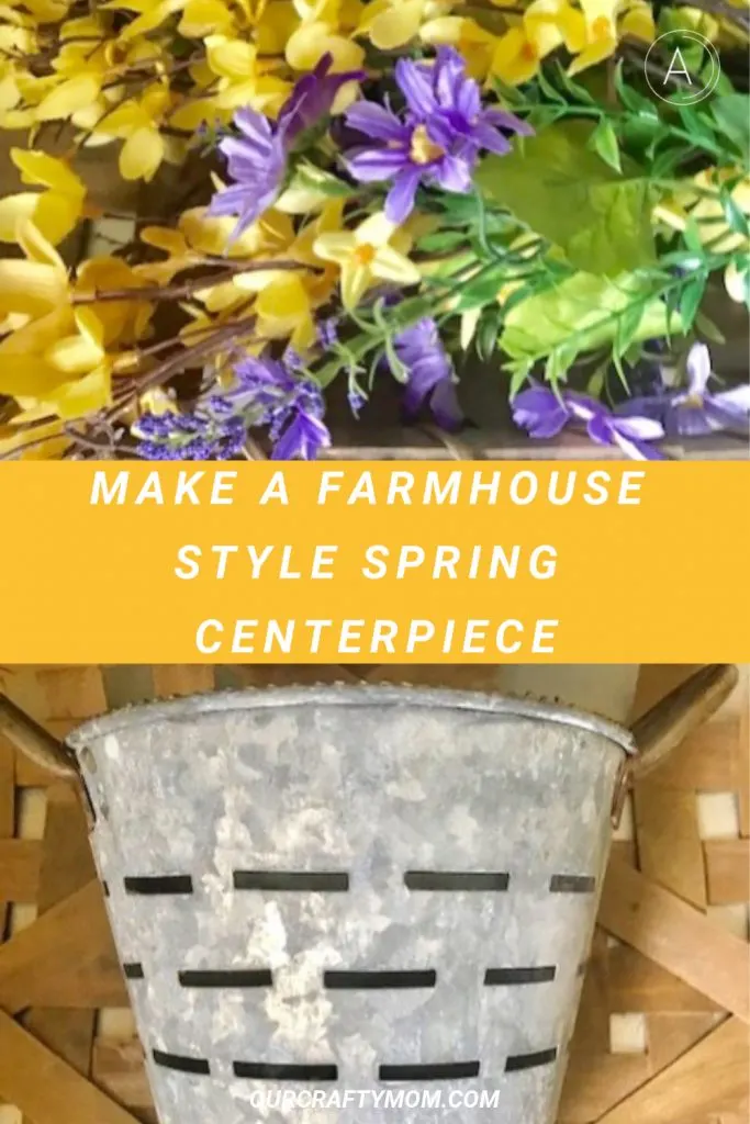 farmhouse style spring centerpiece