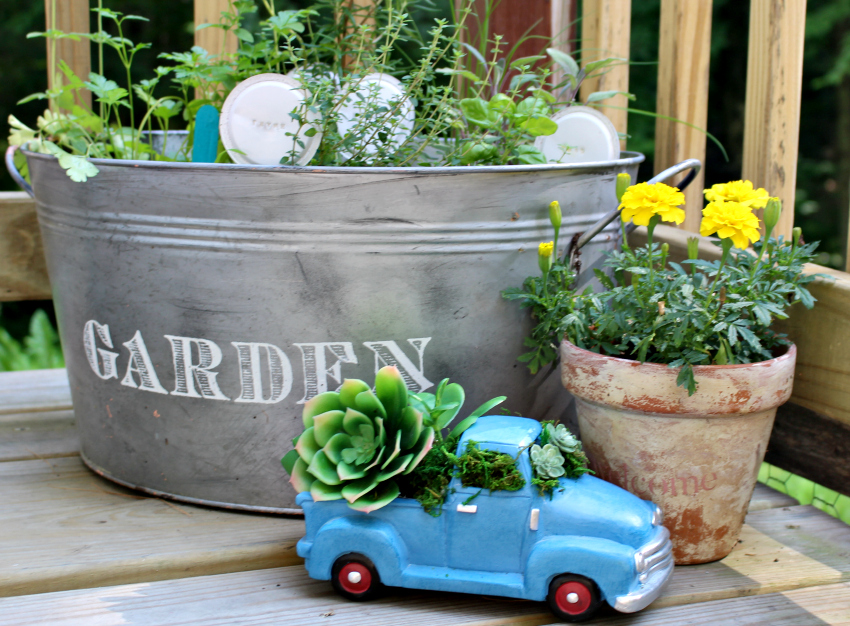 Make The Most Adorable Mini Truck Succulent Planter