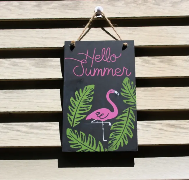pink flaming summer sign inspired by subscription box