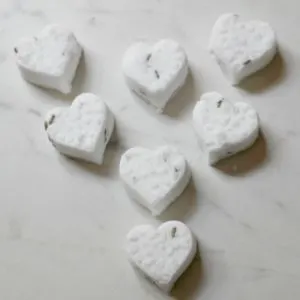 heart shaped shower melts