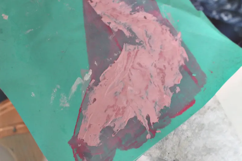 paint on flamingo