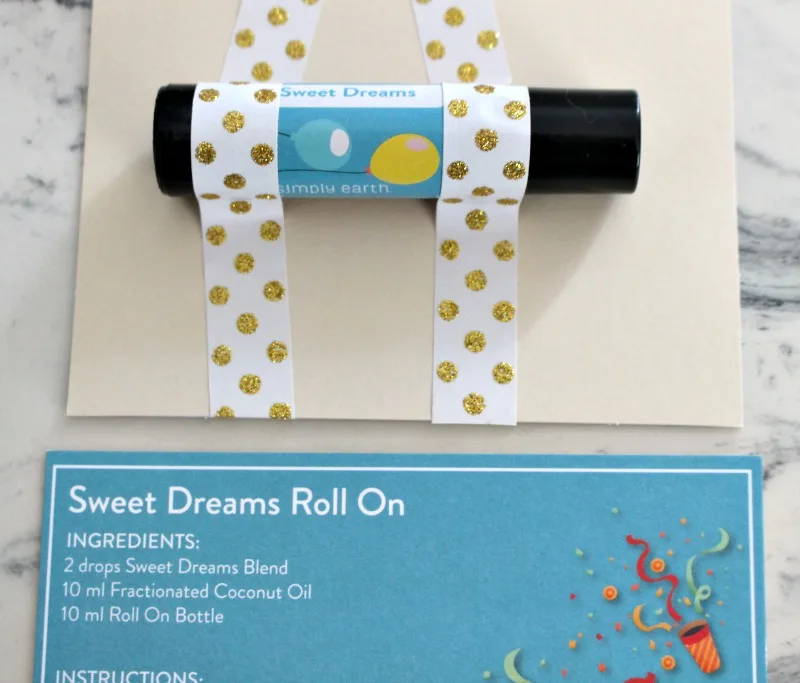 sweet dreams essential oil roll on teacher gift