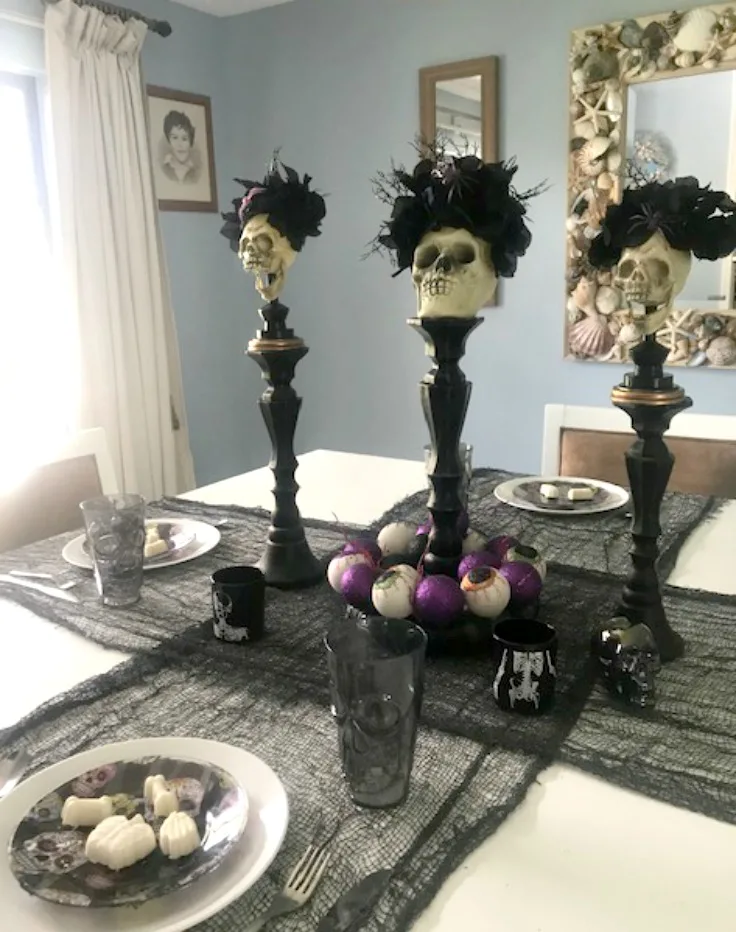 Day of the dead halloween table