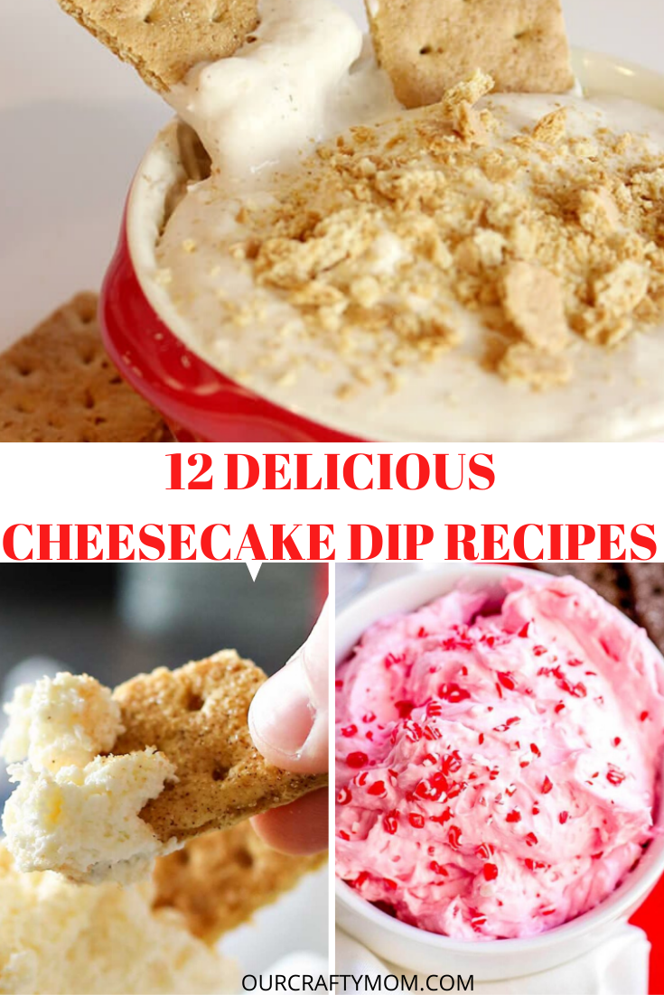 12 cheesecake dip recipes pin inmage