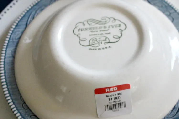 thrift store currier & ives bowls