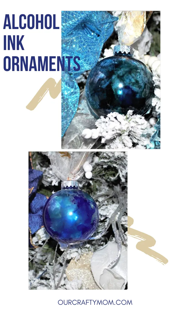 alcohol ink ornaments pin image