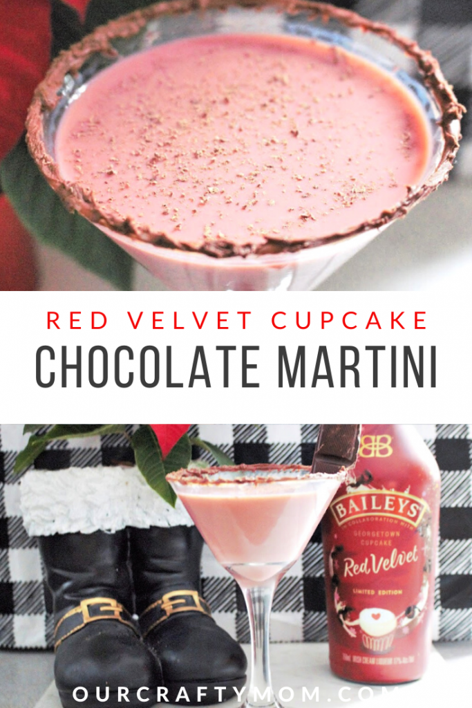 red velvet cupcake chocolate martini