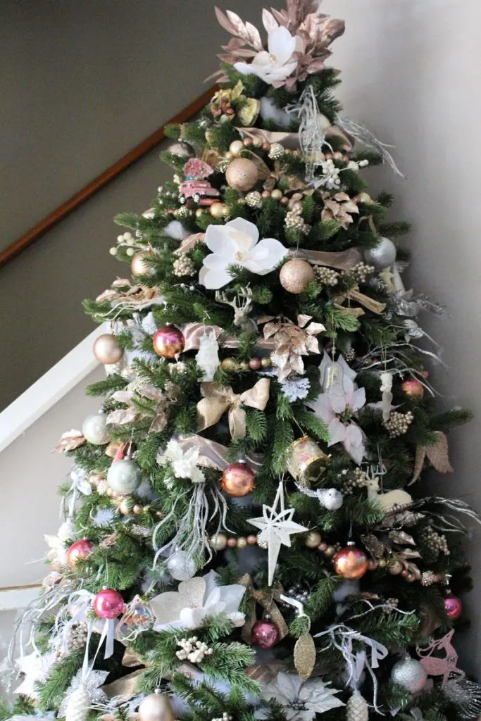 blush and metallics christmas tree