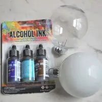 Tim Holz Alcohol Ink Ornaments