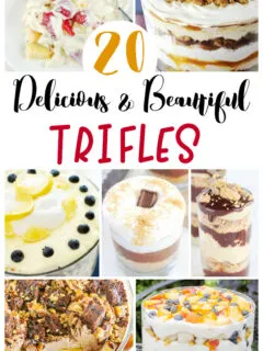 delicious and beautiful trifles collage