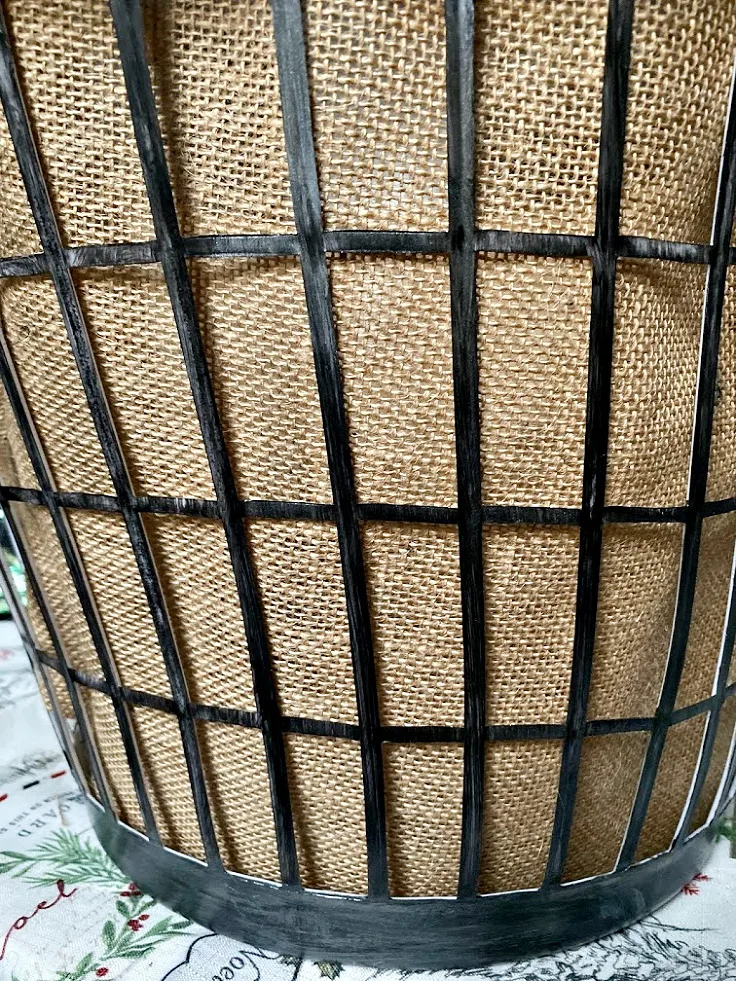 basket makeover from dollar store
