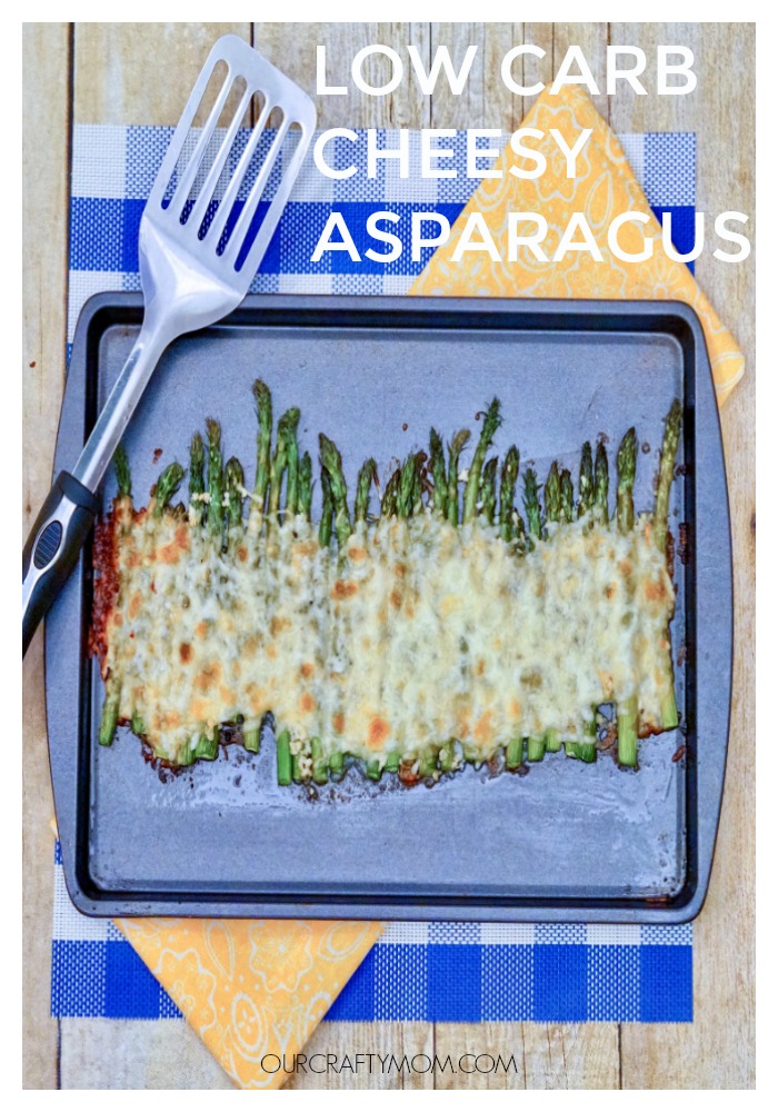 low carb cheesy asparagus