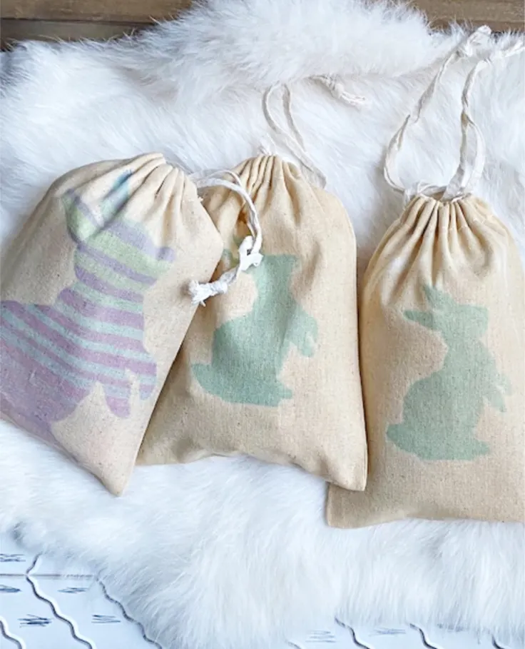 bunny infusible ink treat bags