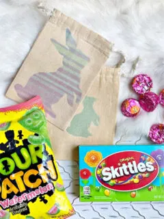 bunny treat bags with candy