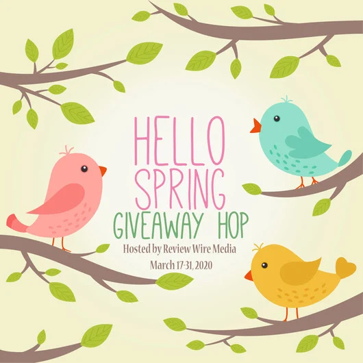 hello spring graphic with birds