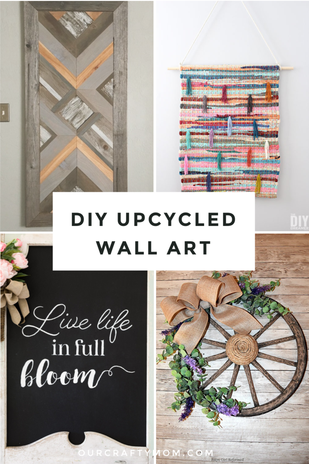 DIY upcycled wall art