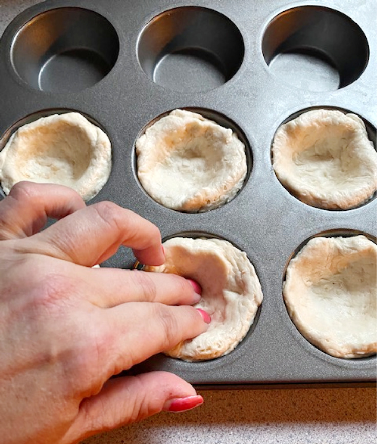 biscuits in muffin tin