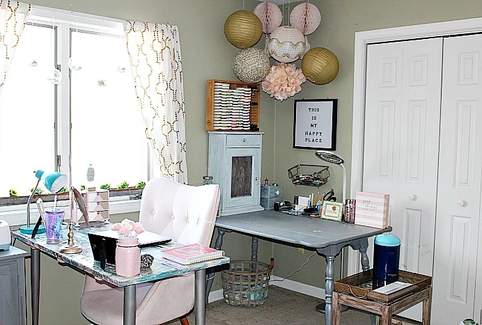 How To Make Your Home Office Practical and Pretty - pinkscharming