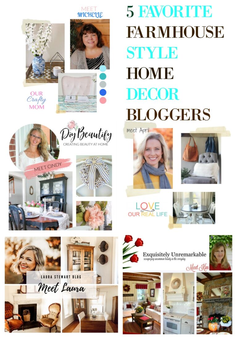 5 Favorite Farmhouse Style Home Decor Bloggers To Follow