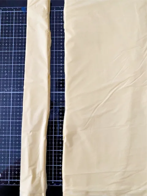 tablecloth cut lengthwise