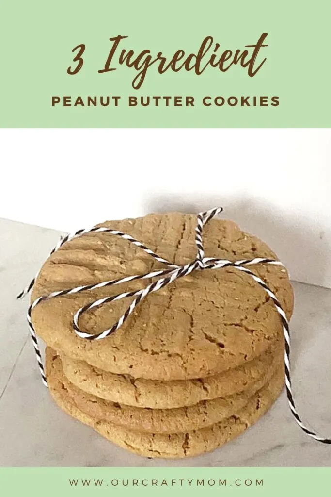 3 Ingredient peanut butter cookies