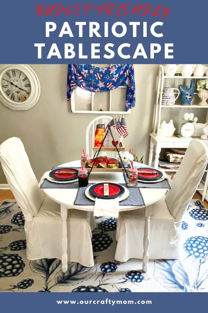 budget-friendly patriotic tablescape