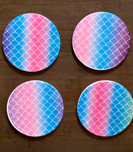 How To Make Fun Beachy Cricut Infusible Ink Coasters