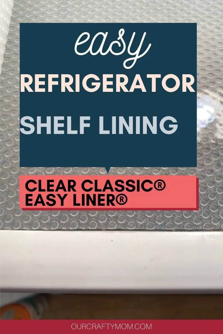 refrigerator shelf lining with clear classic easy liner