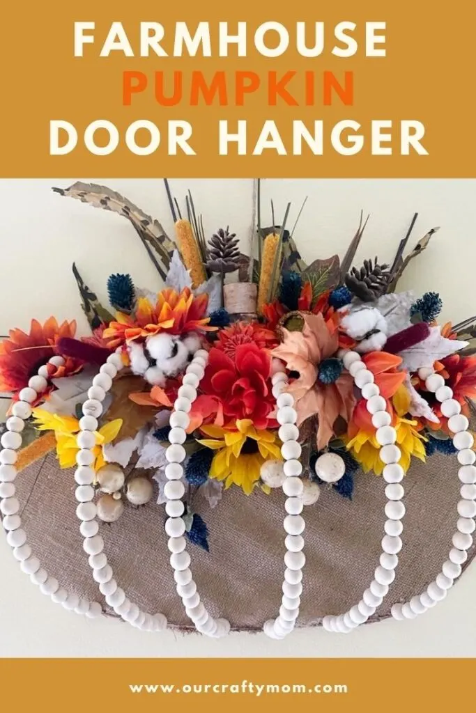 farmhouse pumpkin door hanger diy