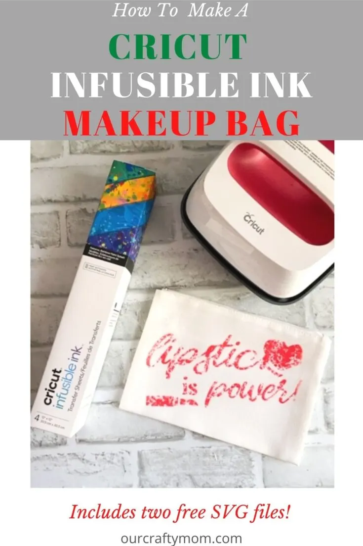 Cricut infusible ink makeup bag