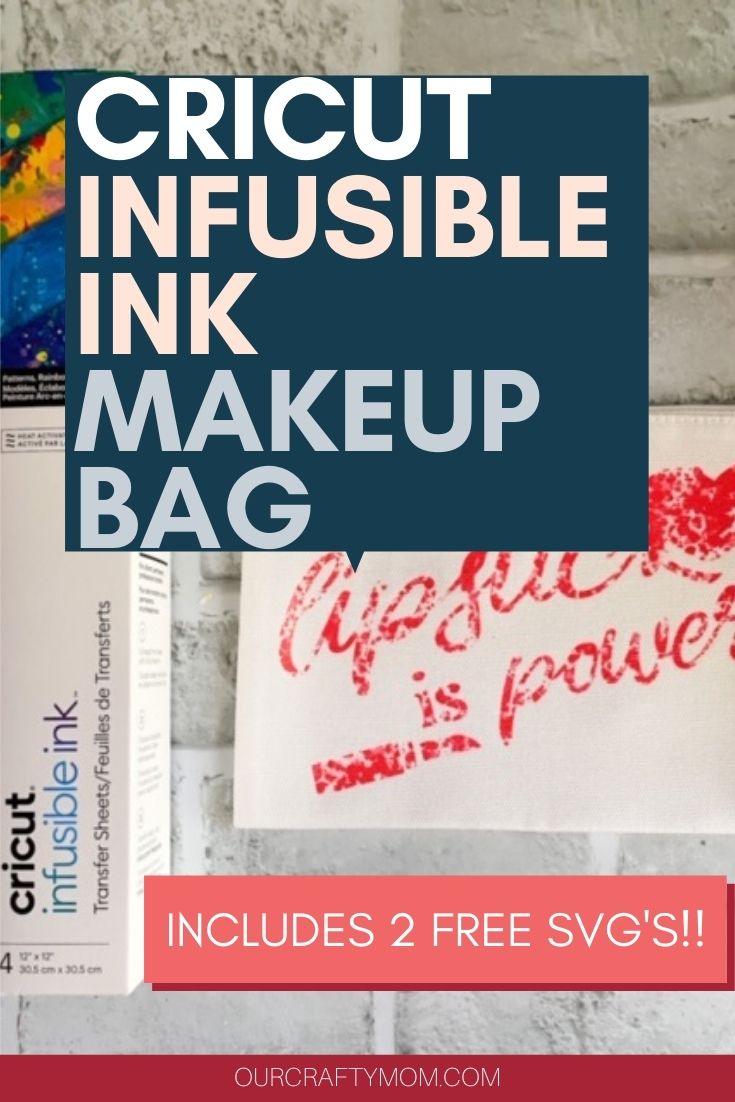 cricut infusible ink cosmetic bag 